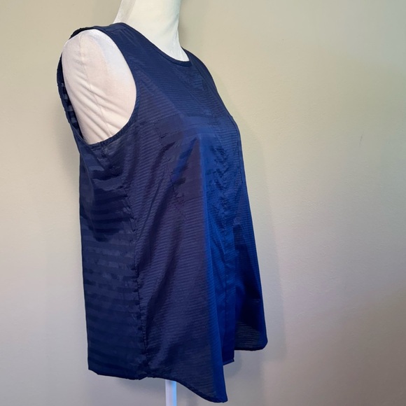 Theory Tops - Theory Navy Blue Sleeveless Button Up Blouse